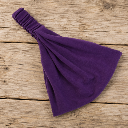 Extra-wide bandanna headband