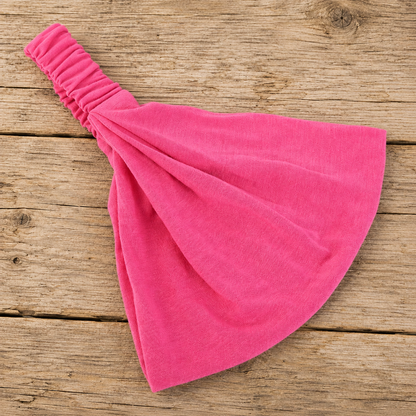 Extra-wide bandanna headband