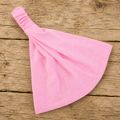 Extra-wide bandanna headband