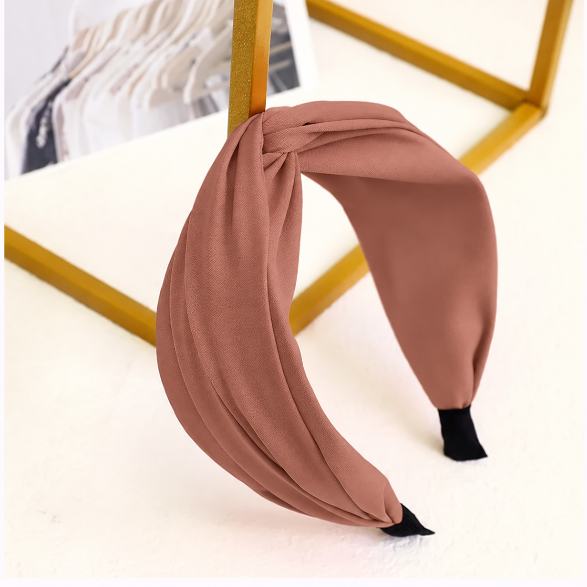 Twist top plain headband