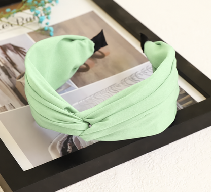 Twist top plain headband
