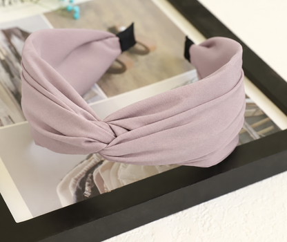 Twist top plain headband