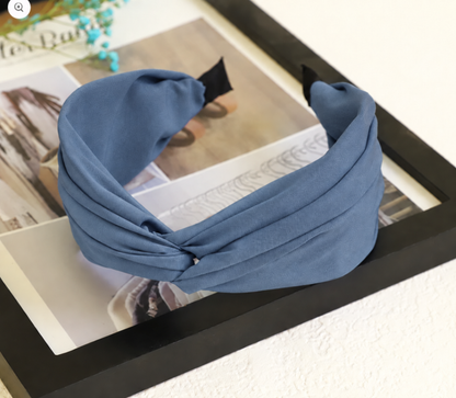 Twist top plain headband