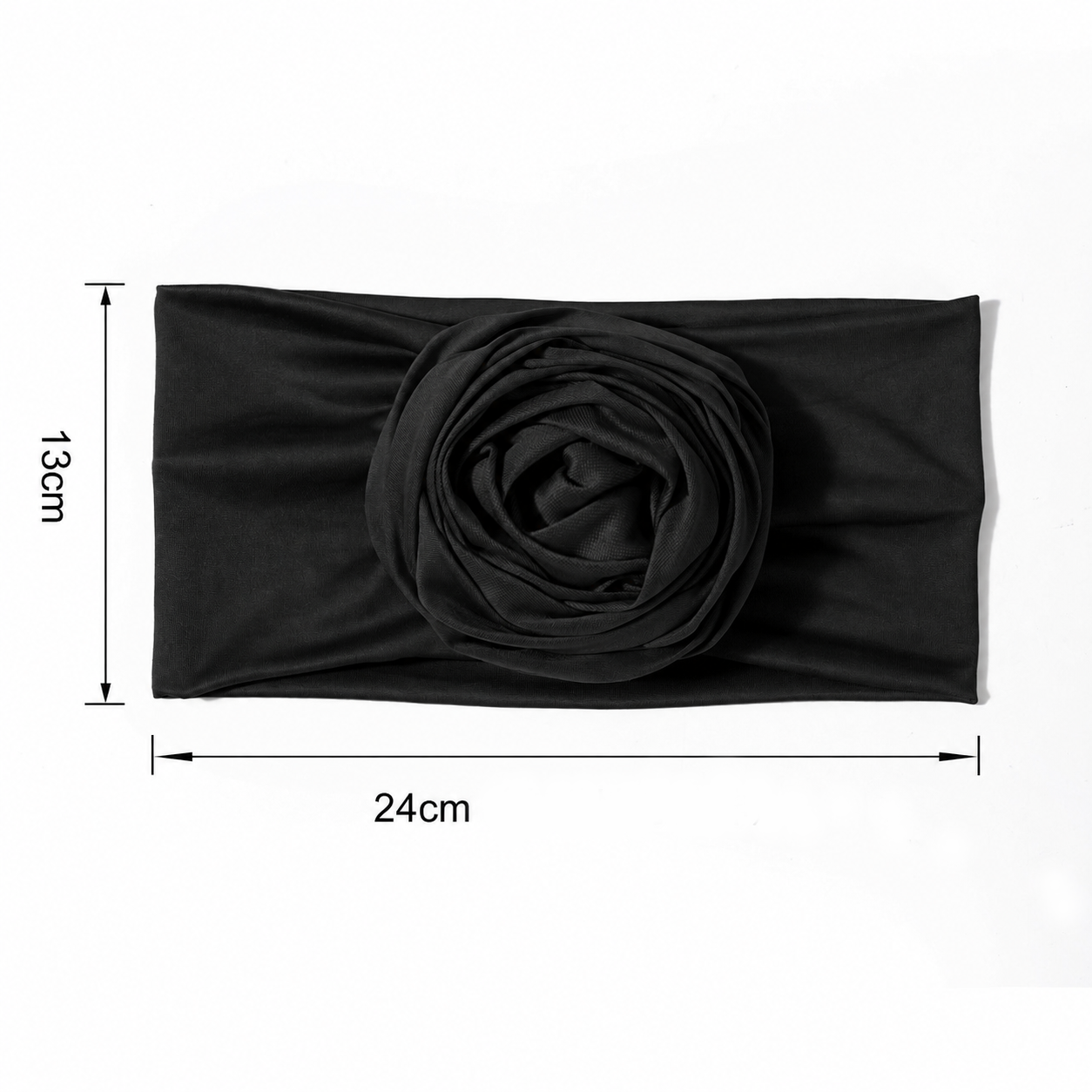 Large flower top loop hairband