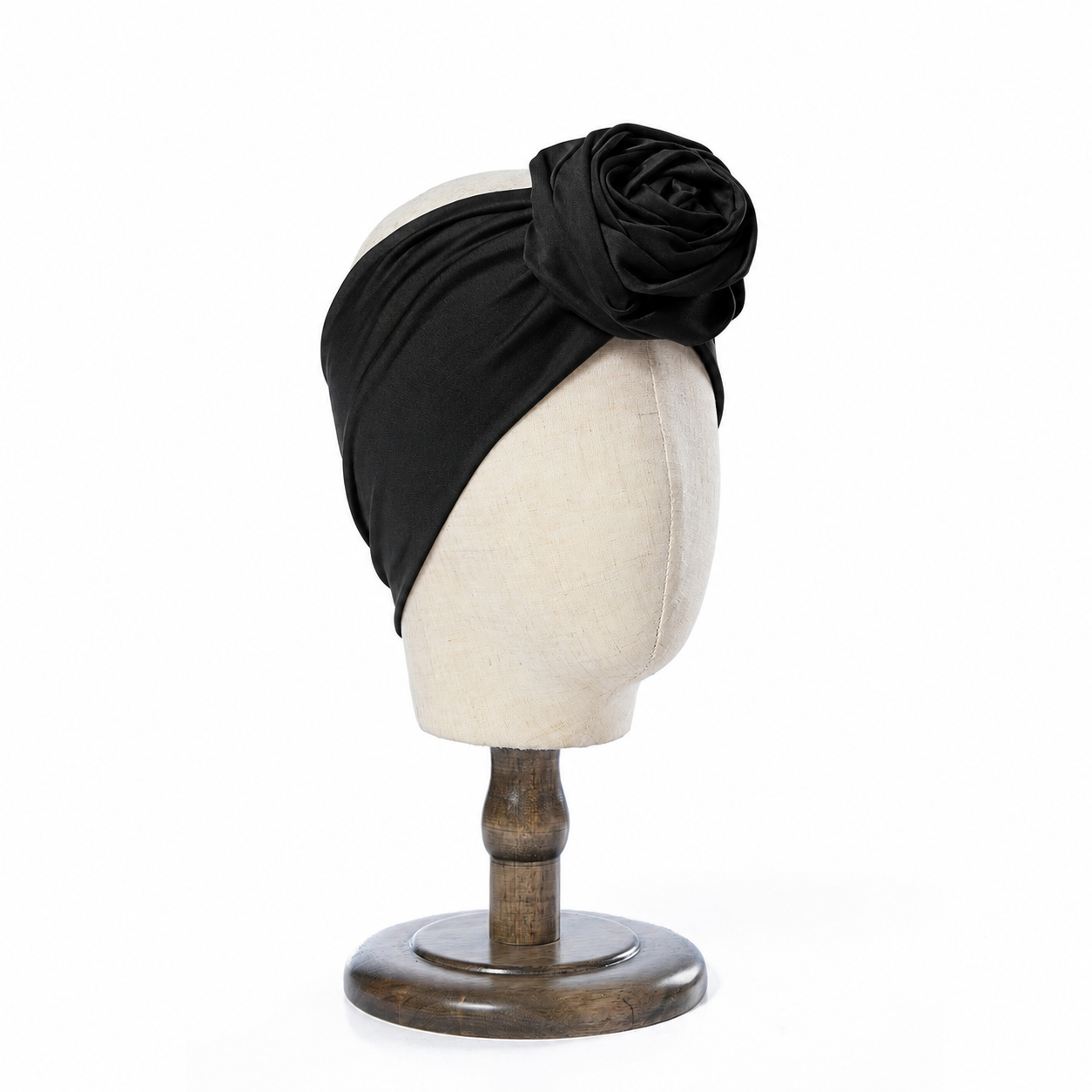 Large flower top loop hairband