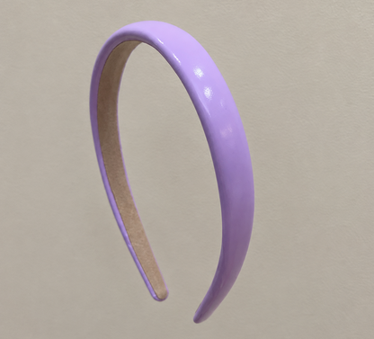 1.8cm-wide glossy leather slim headband