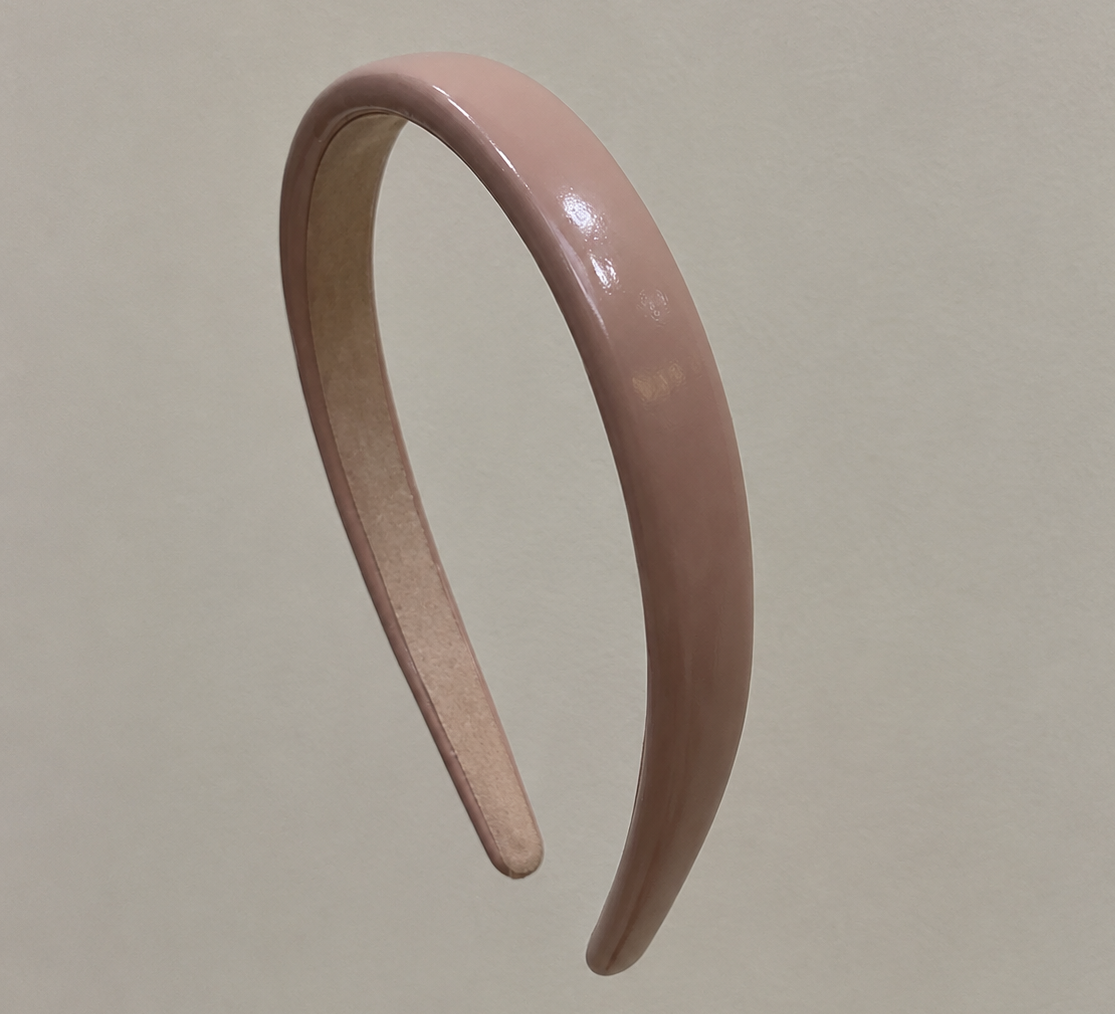 1.8cm-wide glossy leather slim headband
