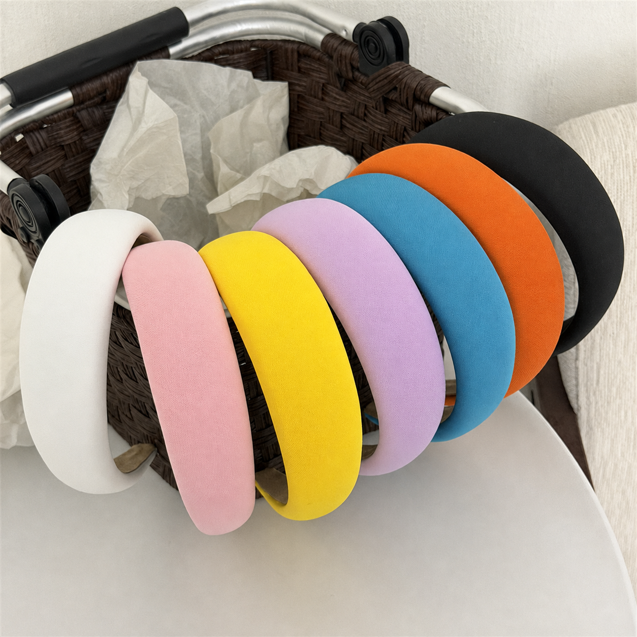 4cm-wide plain padded headband