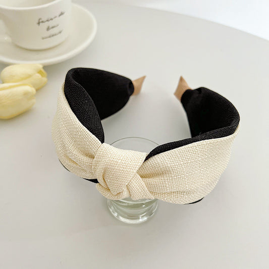 Mixed colour knotted headband