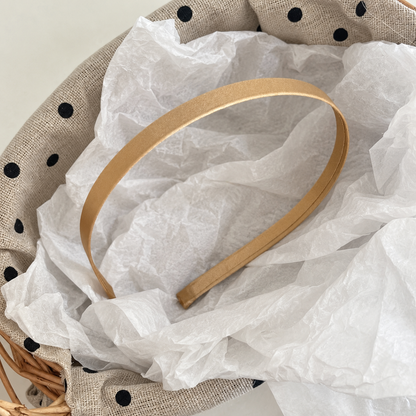 Slim satin wired headband