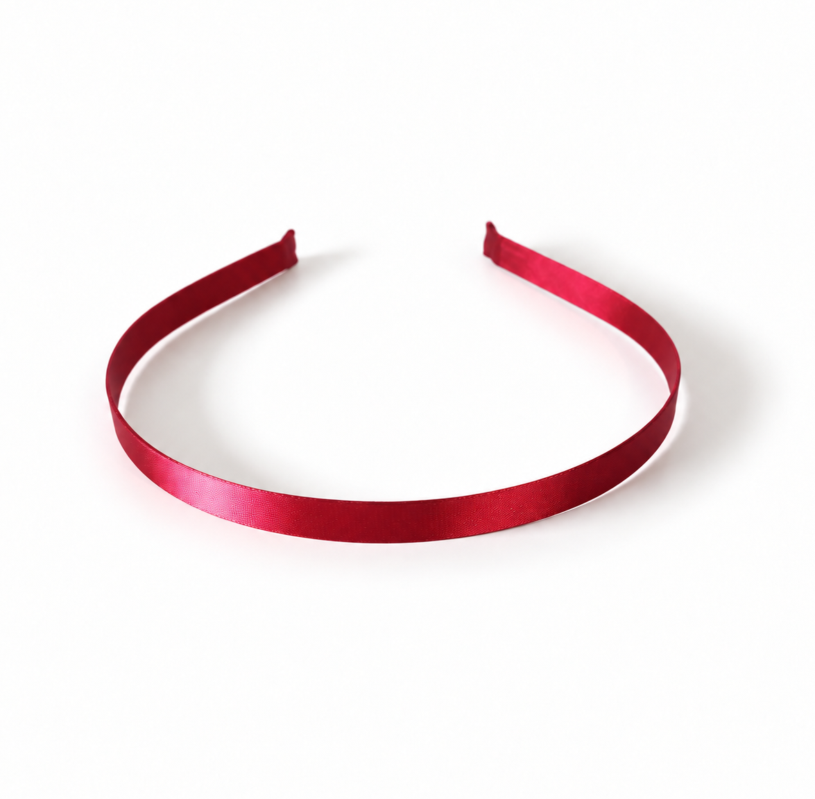 Slim satin wired headband