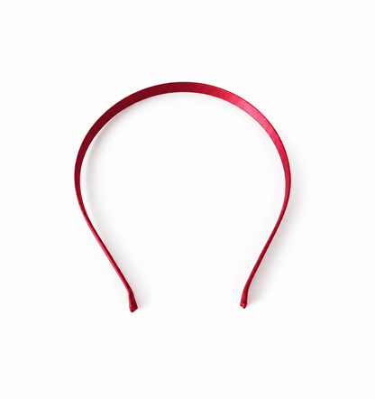 Slim satin wired headband