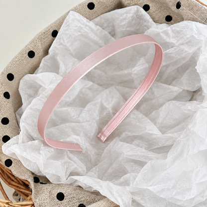 Slim satin wired headband