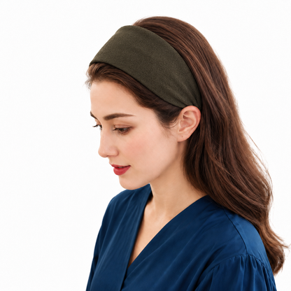 7cm flat dull velvet headband