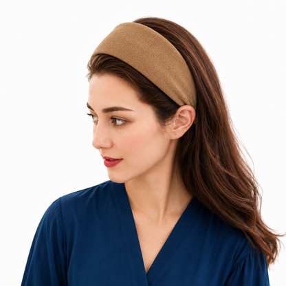 7cm flat dull velvet headband