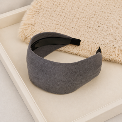 7cm flat dull velvet headband