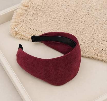 7cm flat dull velvet headband