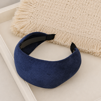 7cm flat dull velvet headband