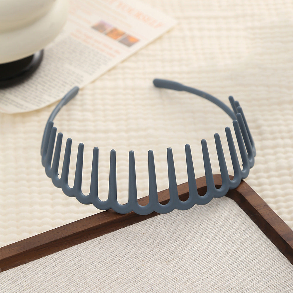 Acrylic headband with long teeth
