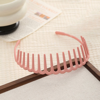 Acrylic headband with long teeth