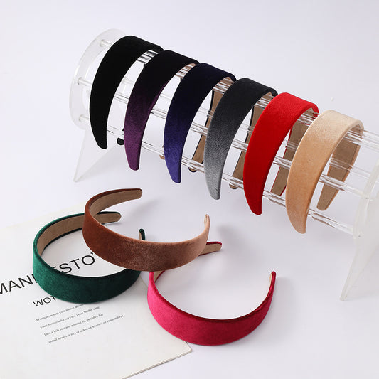 4cm velvet headband