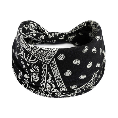 2-way floral paisley prints knotted bandanna headband