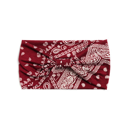 2-way floral paisley prints knotted bandanna headband