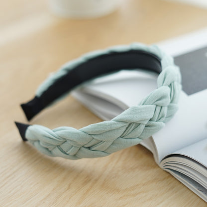 Cotton braided top headband