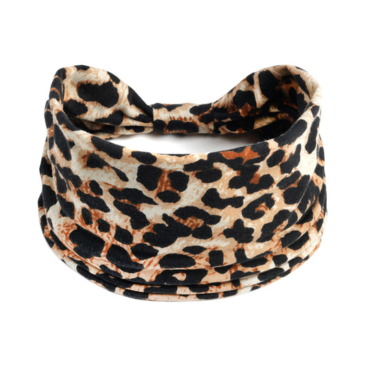 2-way leopard prints knotted bandanna headband