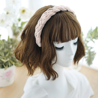 Cotton braided top headband