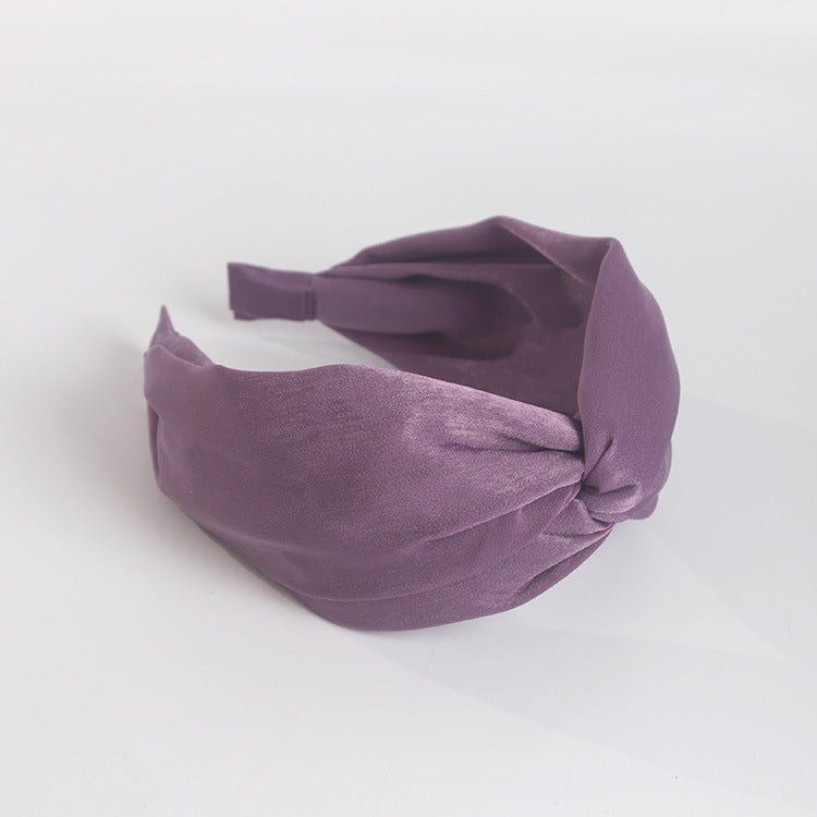 Twist top plain headband