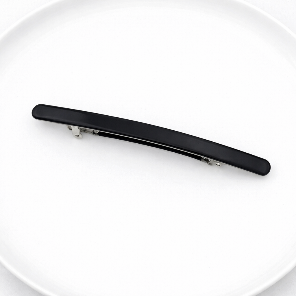 Super slim resin hair barrette