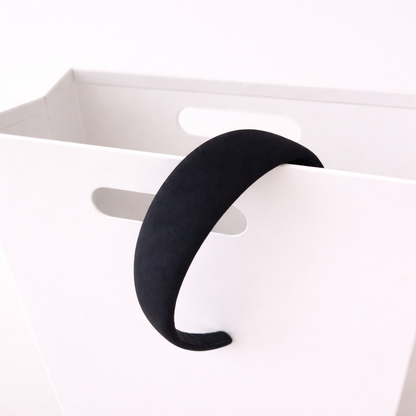4cm solid chiffon thinly padded headband