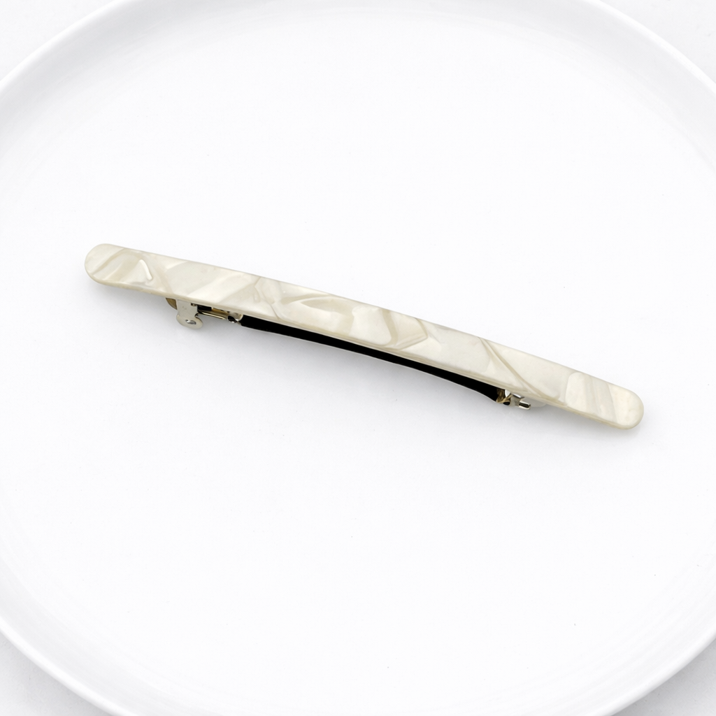 Super slim resin hair barrette