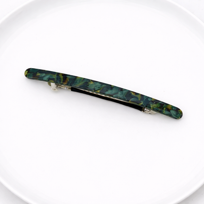 Super slim resin hair barrette