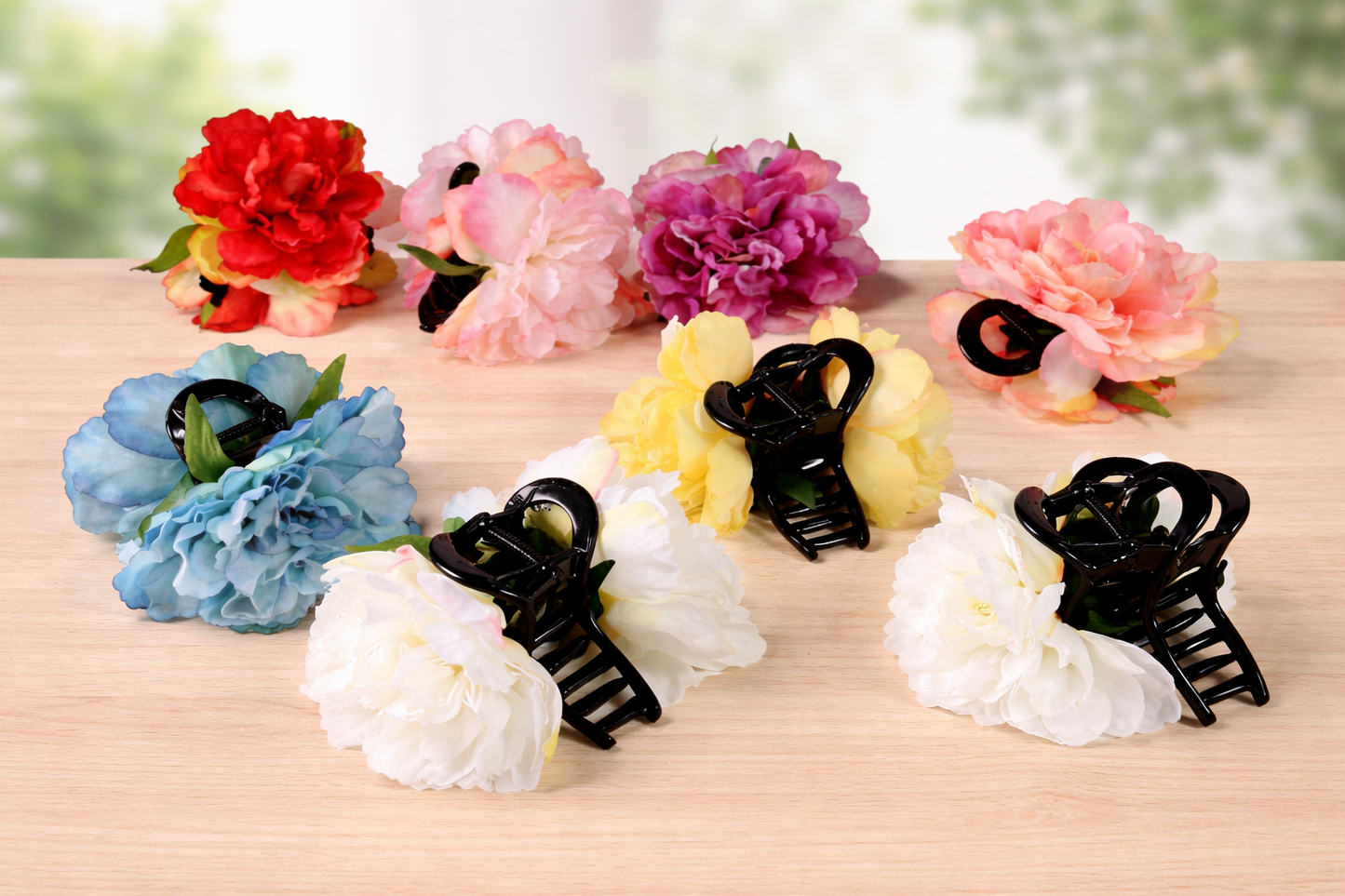 Flower hair claw