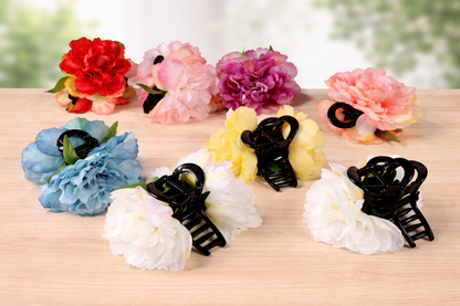 Flower hair claw