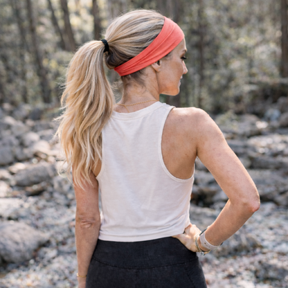Plain tapered bandanna headband