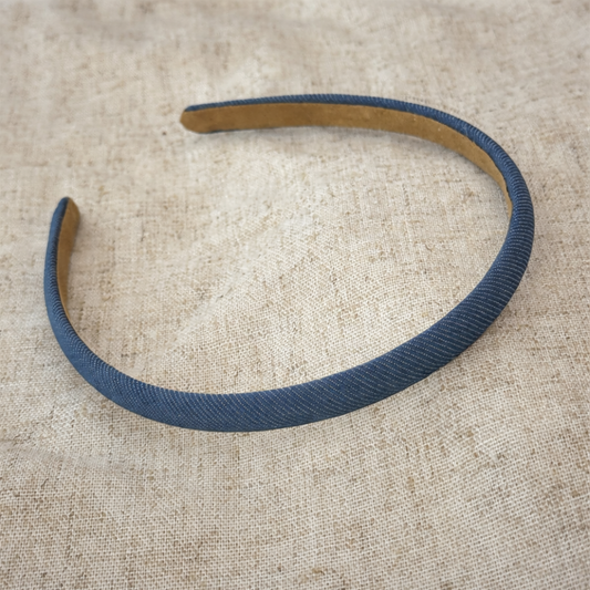Denim blue thin headband