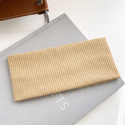 Ribbed wide loop headband