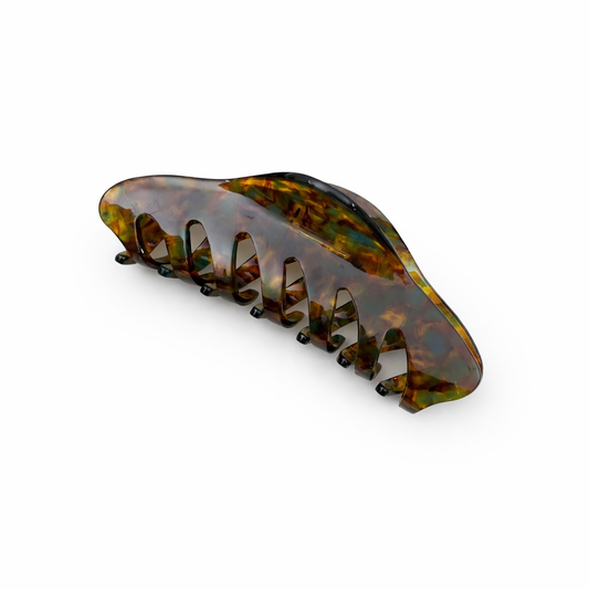 Hair claw in blue coffee