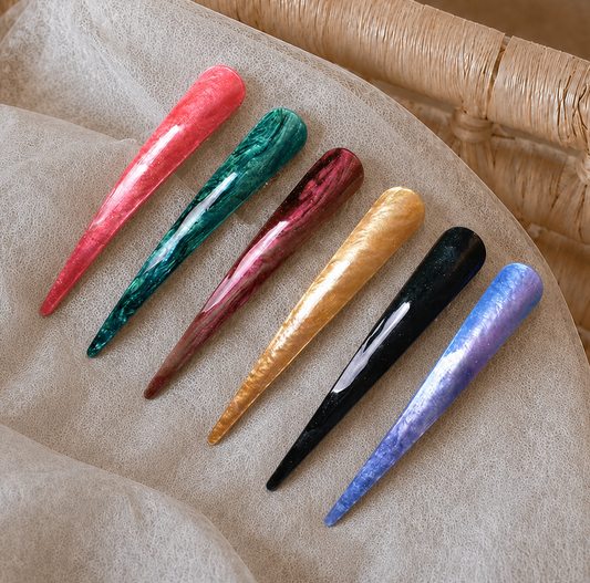 Glitter resin large Ibis clip