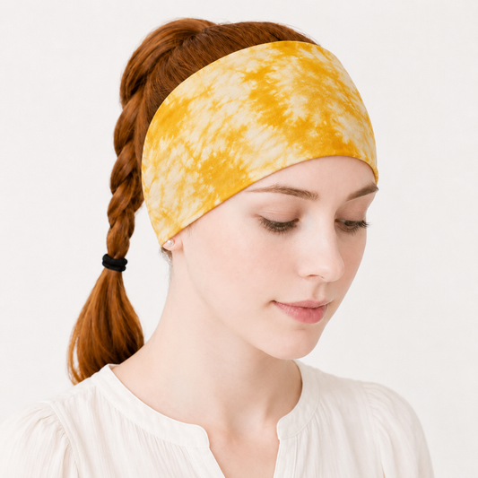 Super soft tie dye print knotted bandanna headband