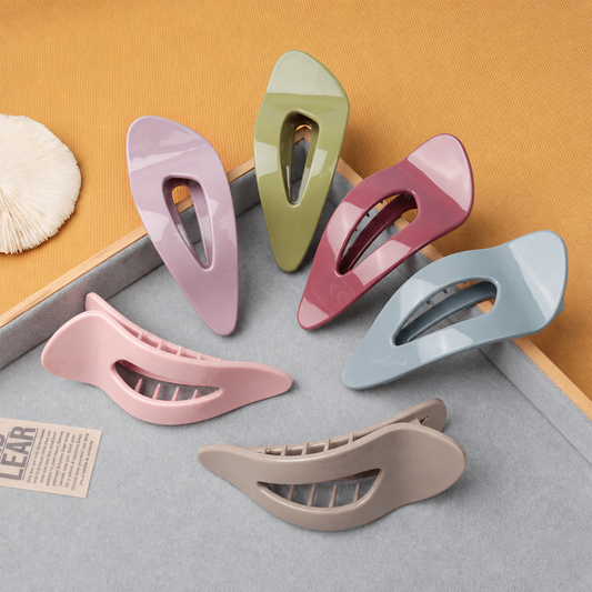 Waterdrop flat hair claw