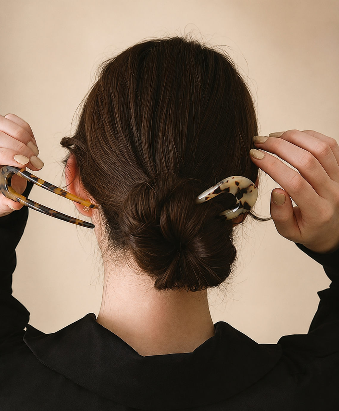 Resin small hair fork / French hair pin