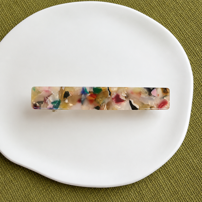 Small resin hair barrette