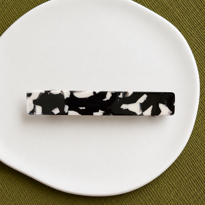 Small resin hair barrette