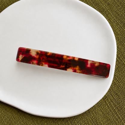 Small resin hair barrette