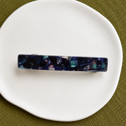 Small resin hair barrette