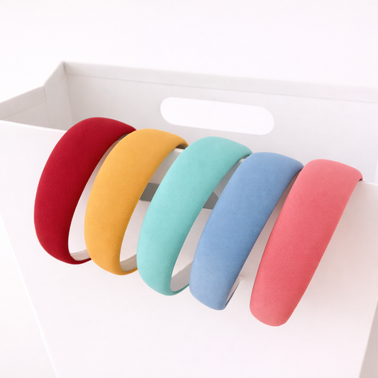 4cm solid chiffon thinly padded headband